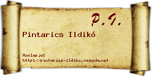 Pintarics Ildikó névjegykártya